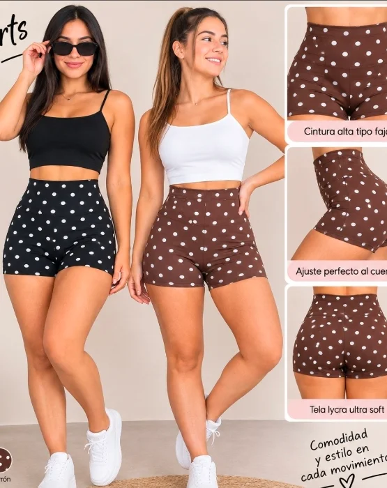 Shorts Lunares de Lycra
