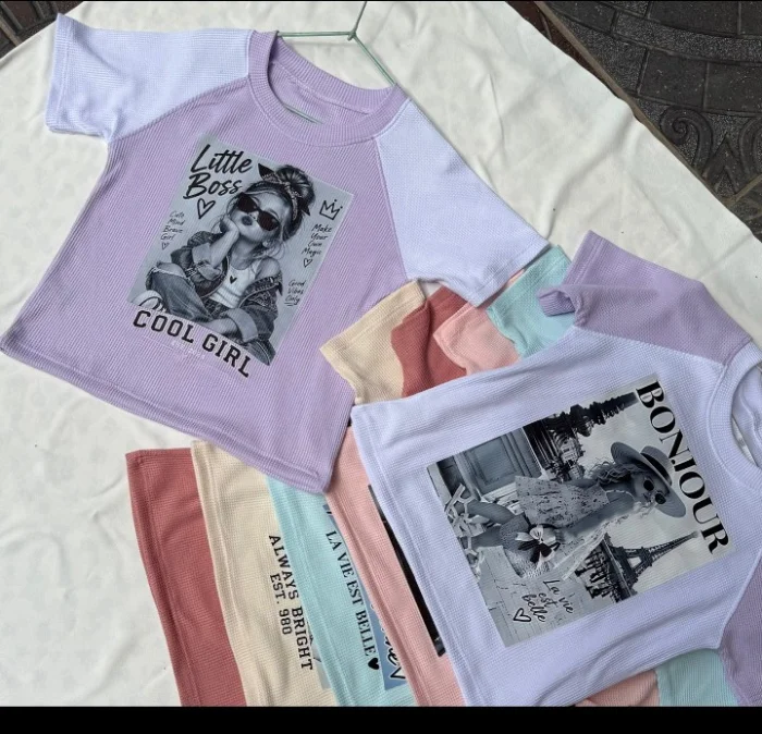 Remeras de Wafle para Nenas
