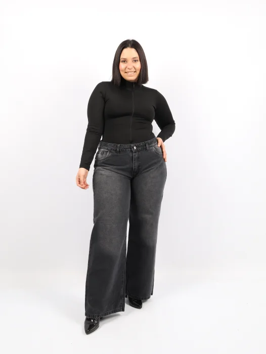 Wide Leg Gris