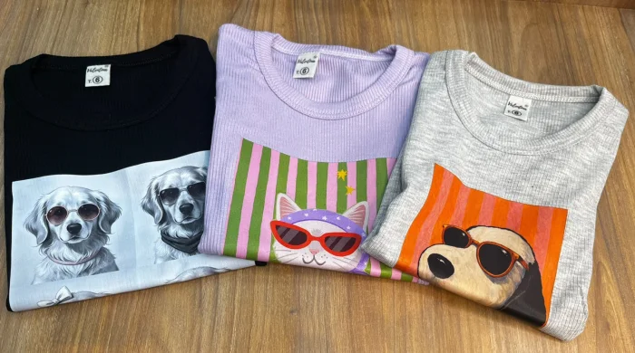 Remera Mascotas Fashionistas