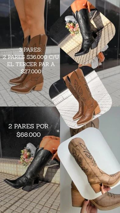 Botas Texanas en Liquidación