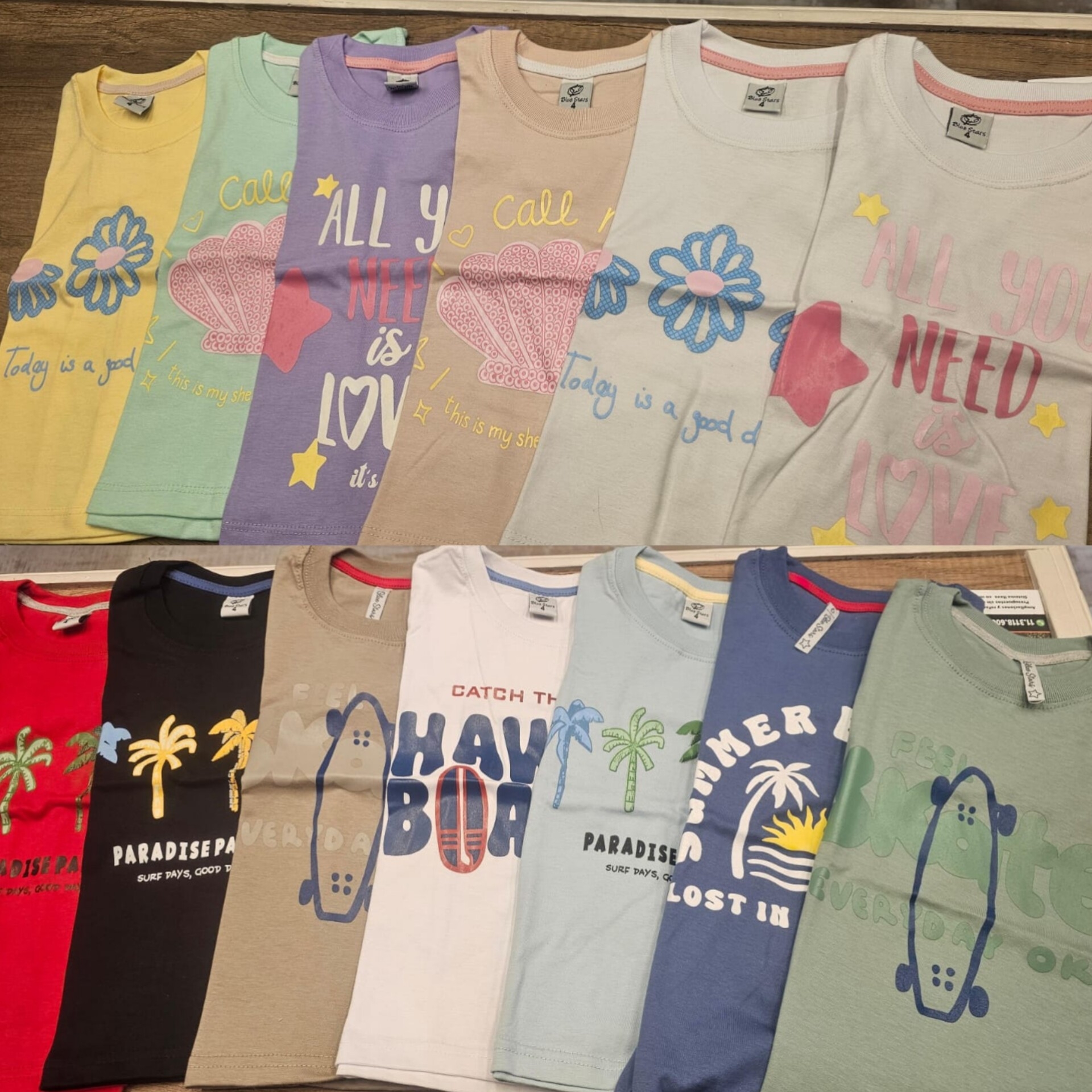 Remeras Niños y Niñas Algodón con Estampa - Imagen 3