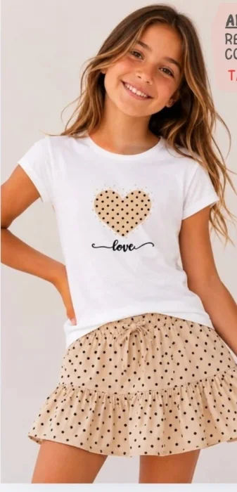Remera Bordado Corazon
