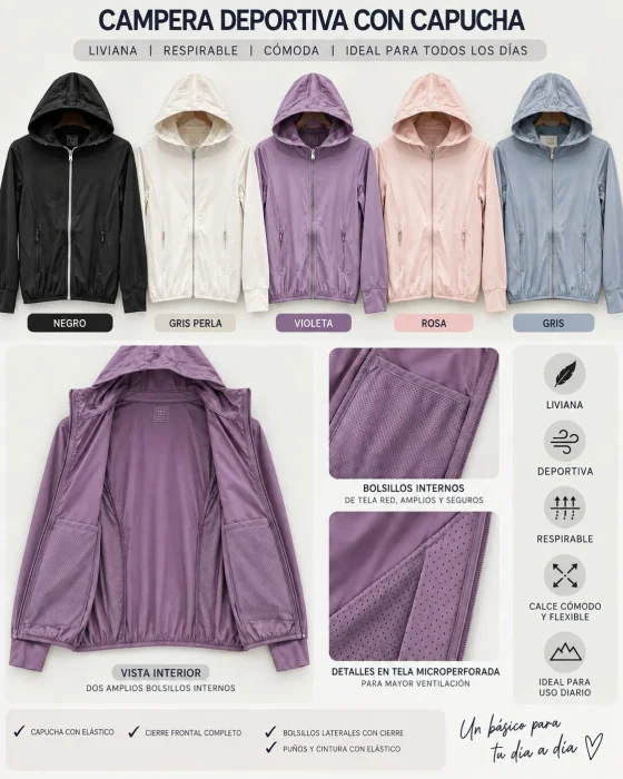 Camperas Deportivas Mujer