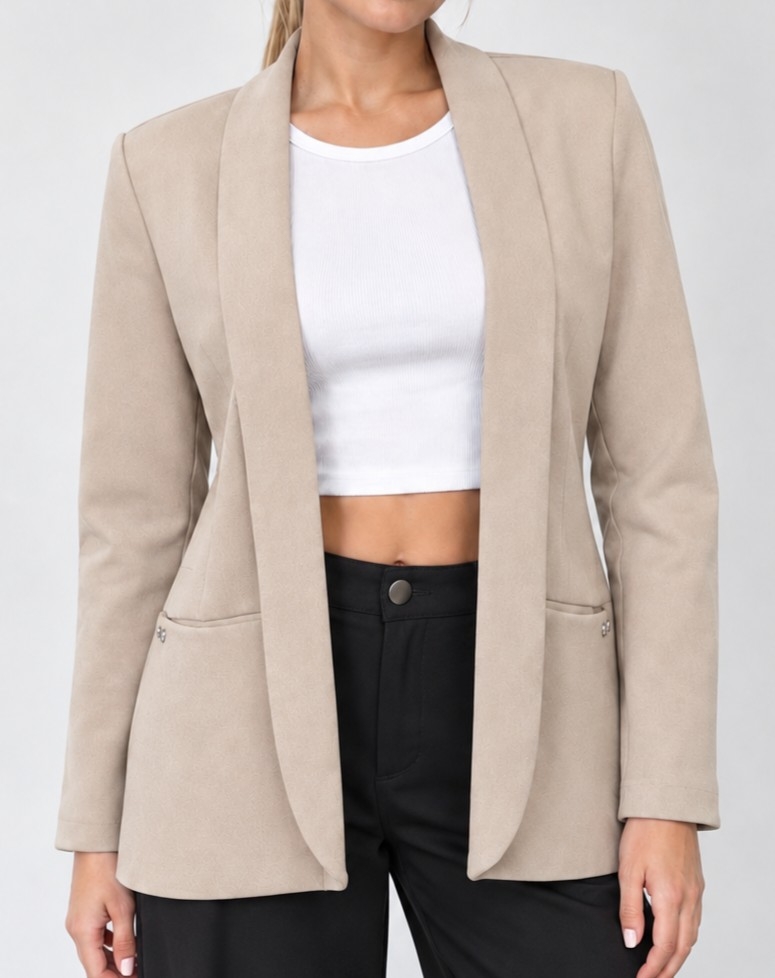 Blazer de Creep Escuva Elastizado - Imagen 2