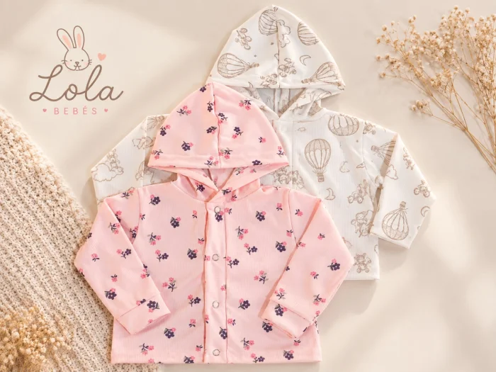 Saquito Algodón Morley con Capucha Lola T.(1 al 4) Oferta
