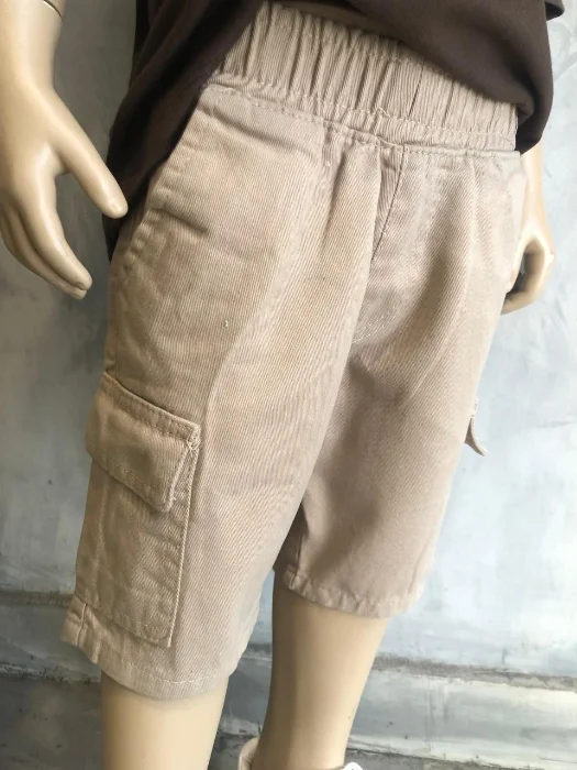 Bermudas Cargo Gabardina