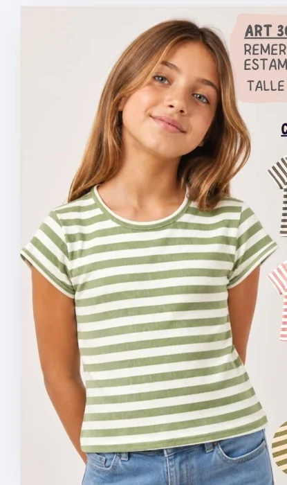 Remera Algodón Rayada
