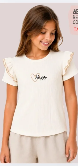 Remera Morley Bordado y Voladitos