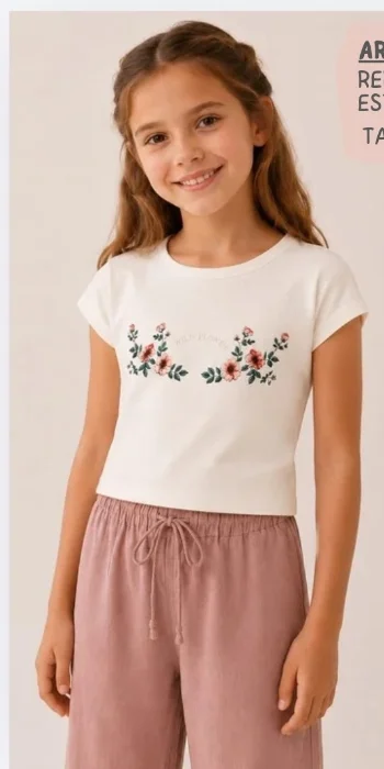 Remera Bordada Hermosa