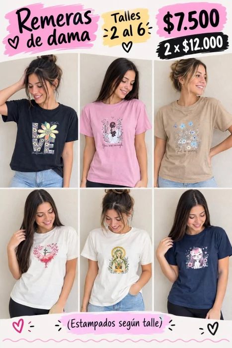 Remeras Dama