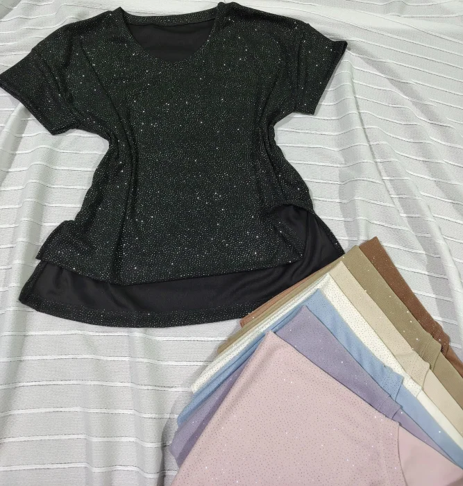 Remera con Tajo Gliters