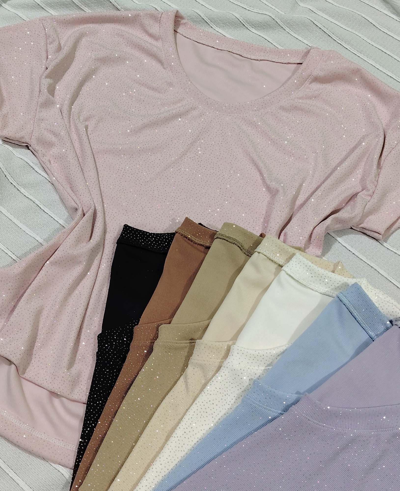 Remera con Tajo Gliters - Imagen 4