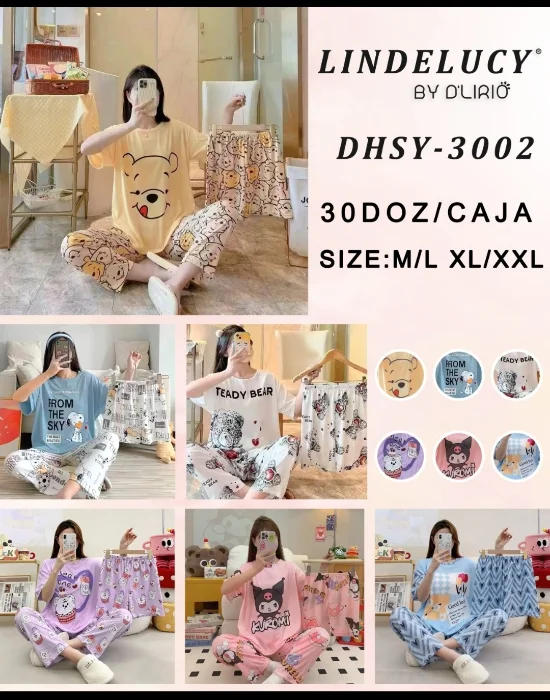 Pijamas de 3 Piezas