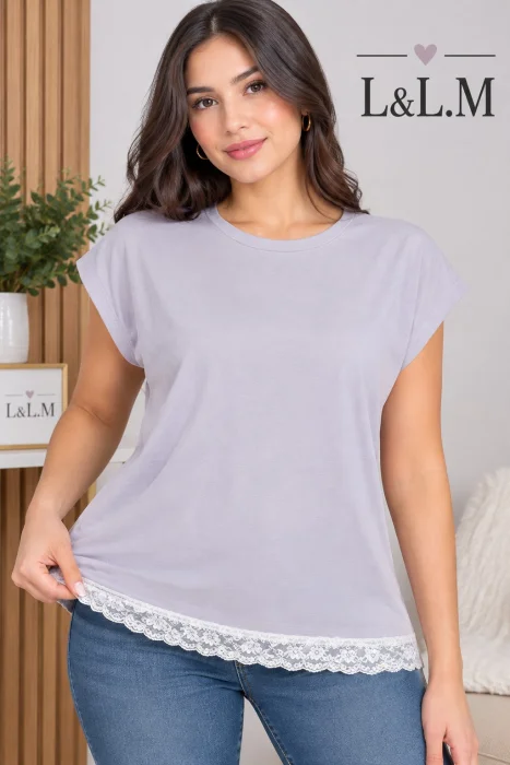 Remeras con Puntilla