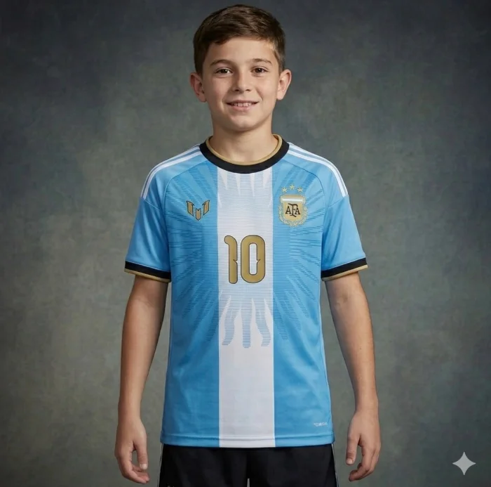 Camiseta Modelo Nuevo Messi Bordadas