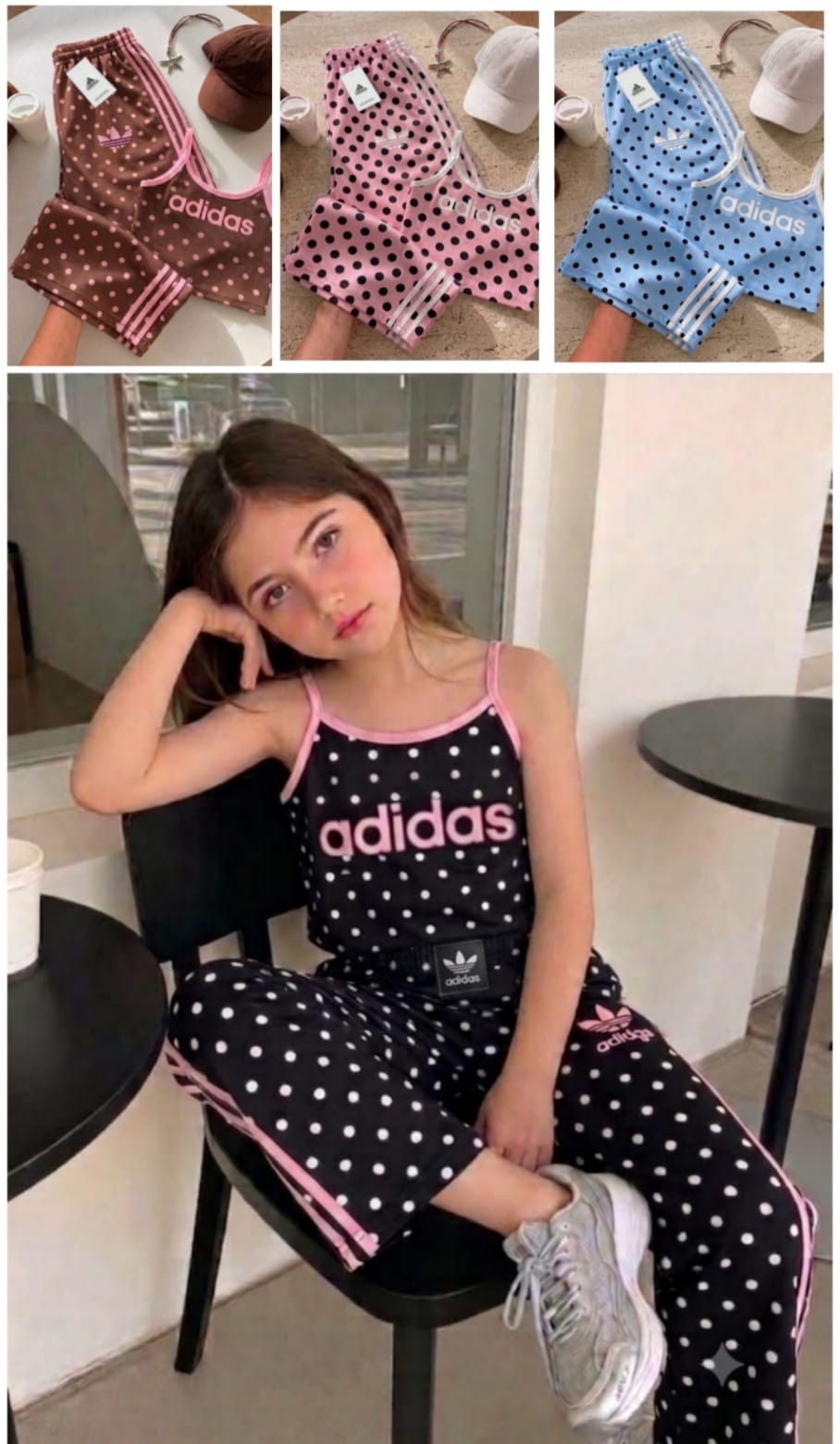 Conjuntos Adi con Lunares Musculosa + Palazo - Imagen 3