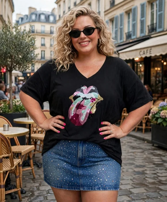 Remeras con Apliques Talles 6, 7 y 8