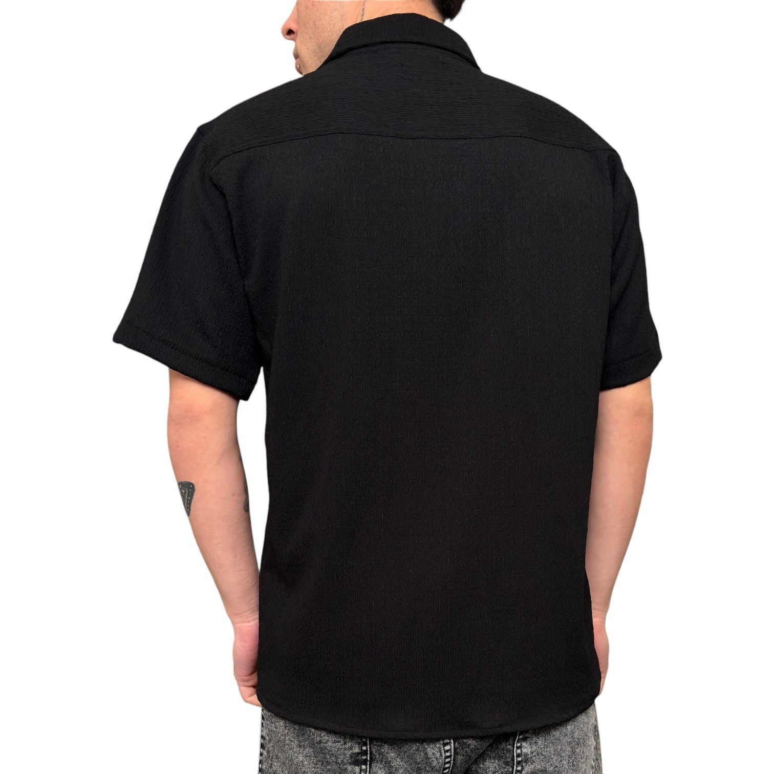 Camisa de Hawaii Over Negro - Imagen 4