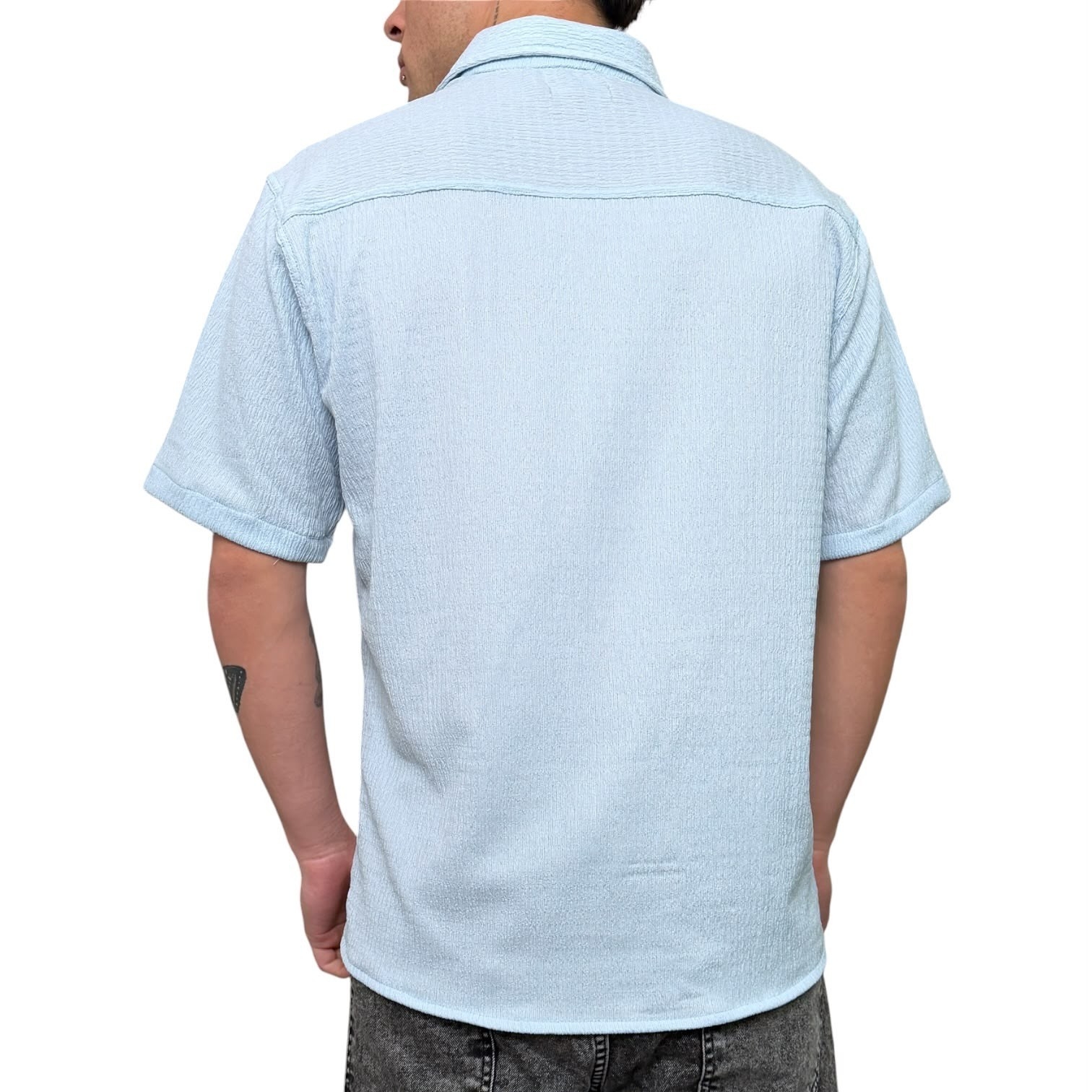 Camisa de Hawaii Over Celeste - Imagen 2