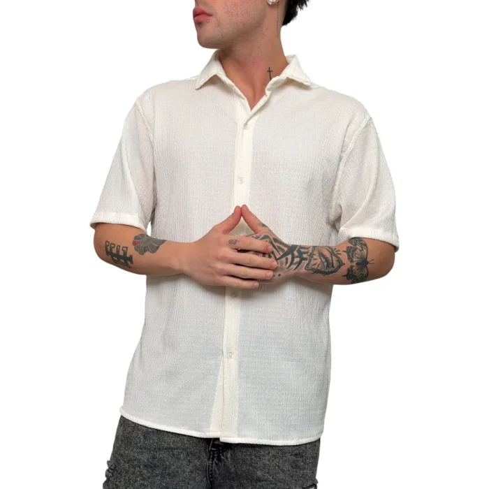 Camisa de Hawaii Over Crudo
