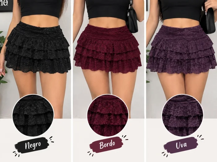 Pollera con Short