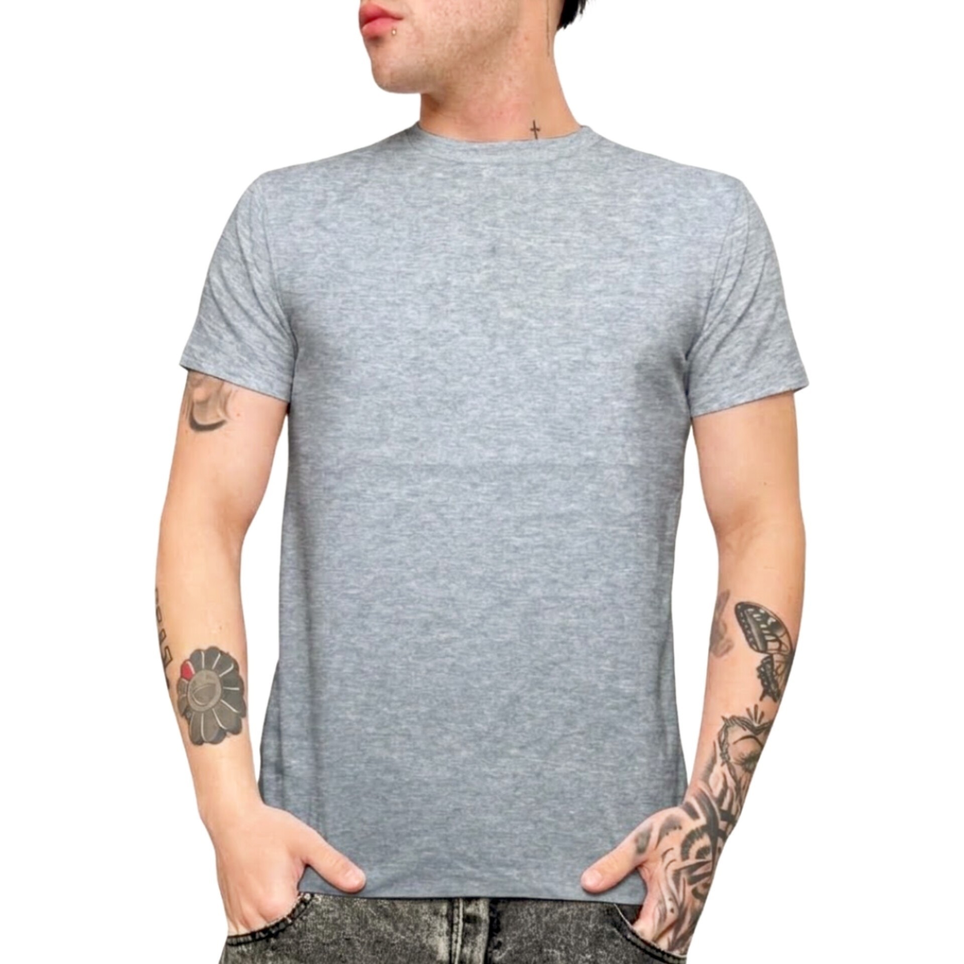 Remera Slim Fit de Algodón con Licra Curva - Imagen 4