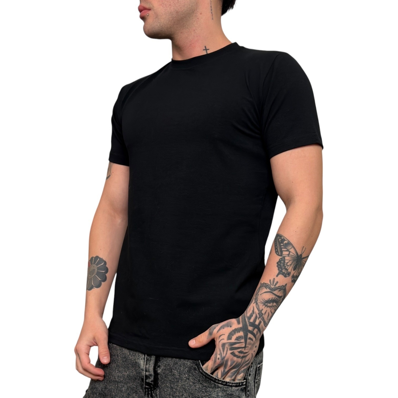 Remera Slim Fit de Algodón con Licra Curva - Imagen 6