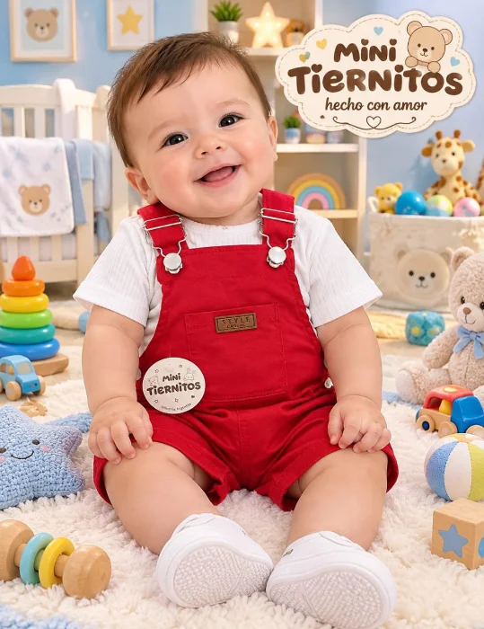 Conjunto Mini Amor Jardinero  Bengalina Elástisado y Remera Morley