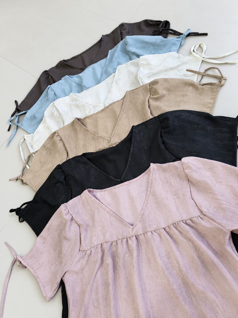 Blusa Escote V Frunce Evace - Imagen 2