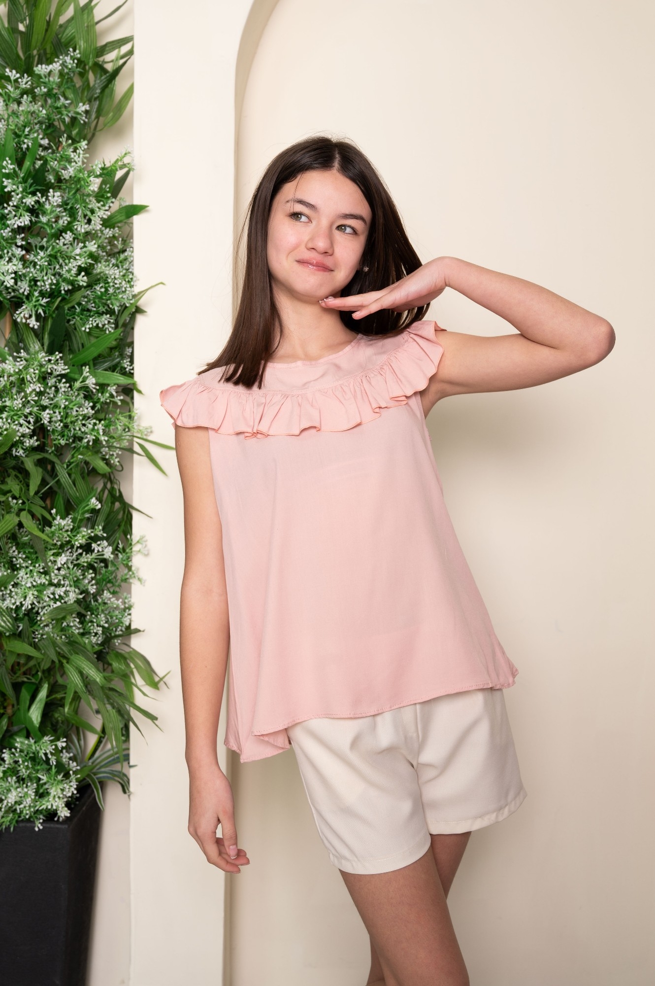 Camisola Lucia Delicada Blonda Adelante - Imagen 2