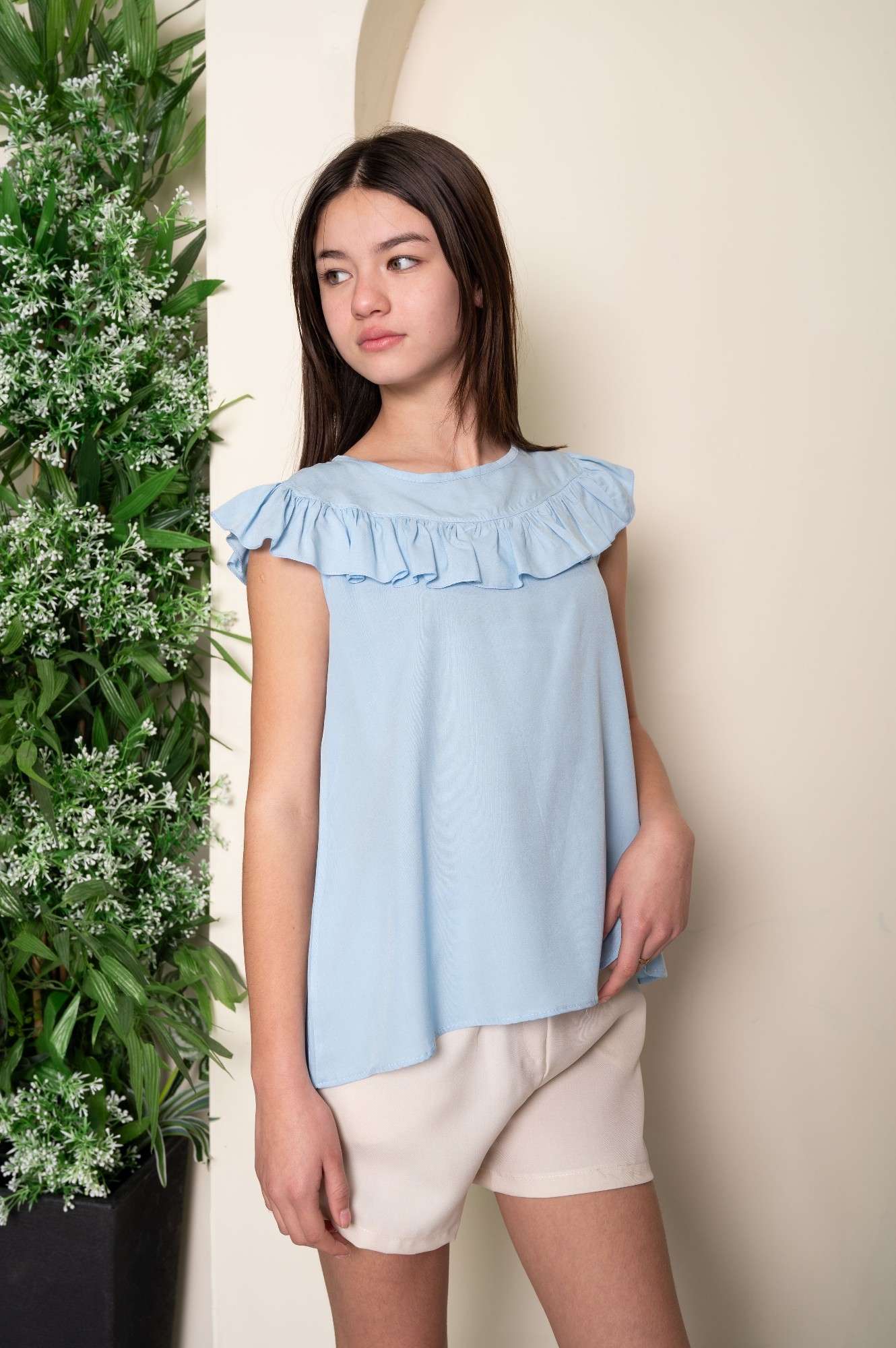 Camisola Lucia Delicada Blonda Adelante - Imagen 4