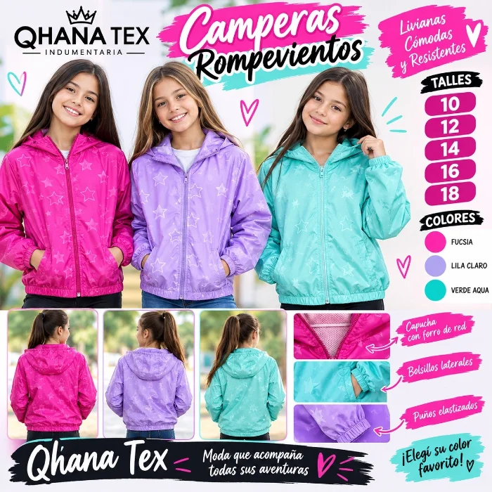 Campera Rompeviento Livianas