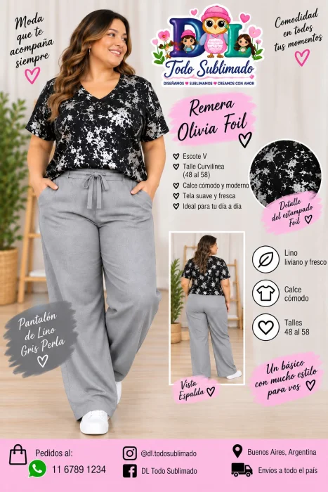 Remera Olivia Foil