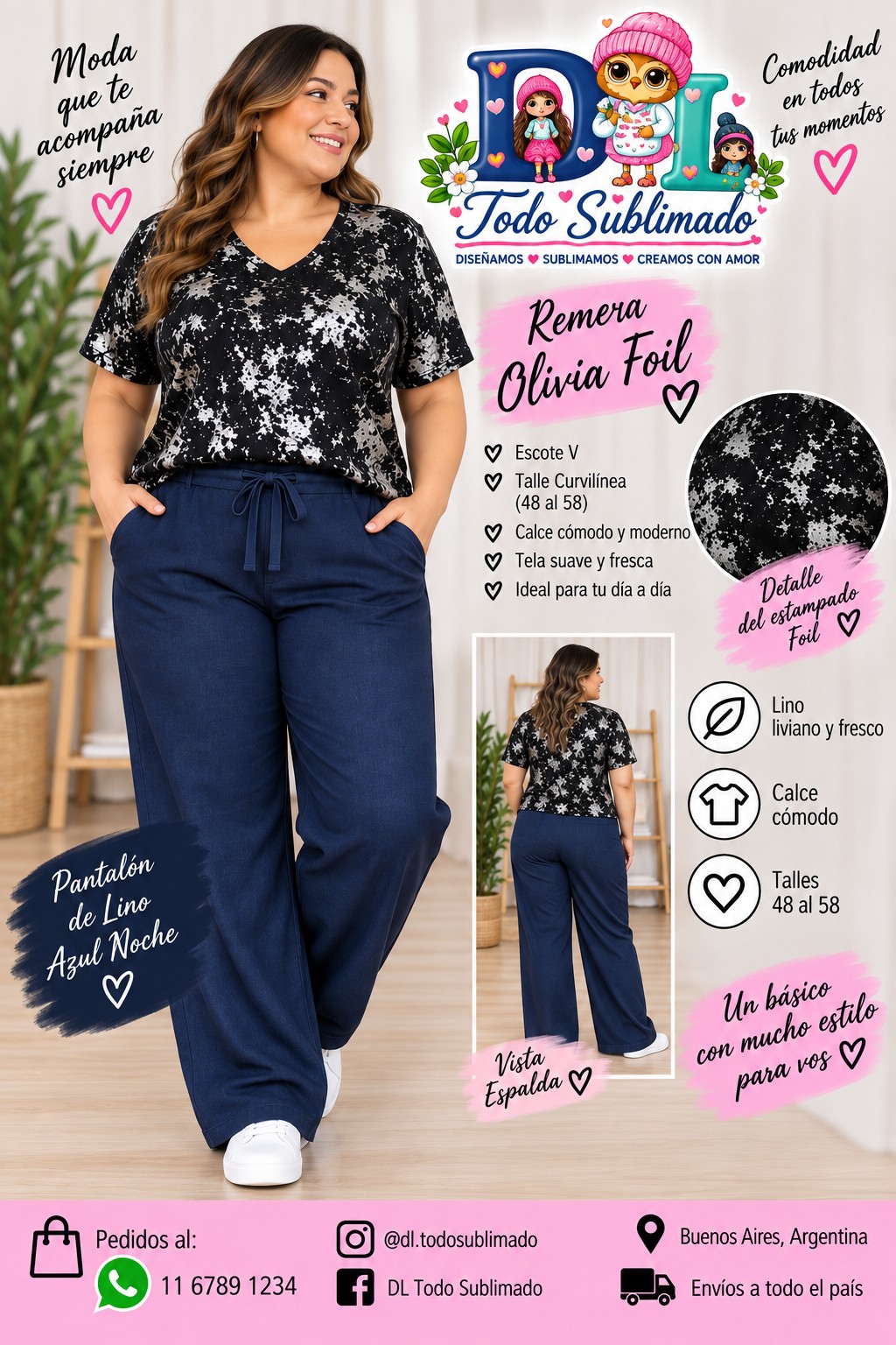 Remera Olivia Foil - Imagen 3