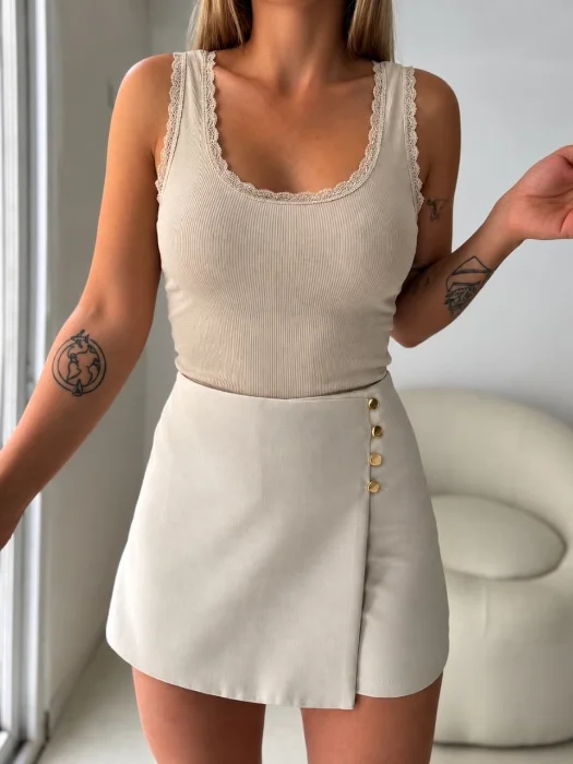 Musculosa con Puntilla u
