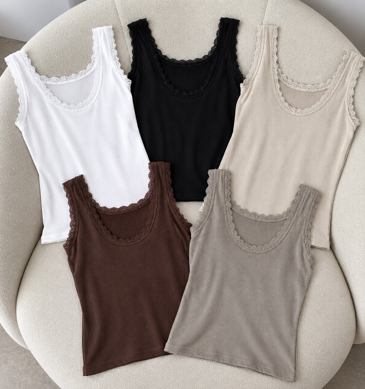 Musculosa con Puntilla u - Imagen 6