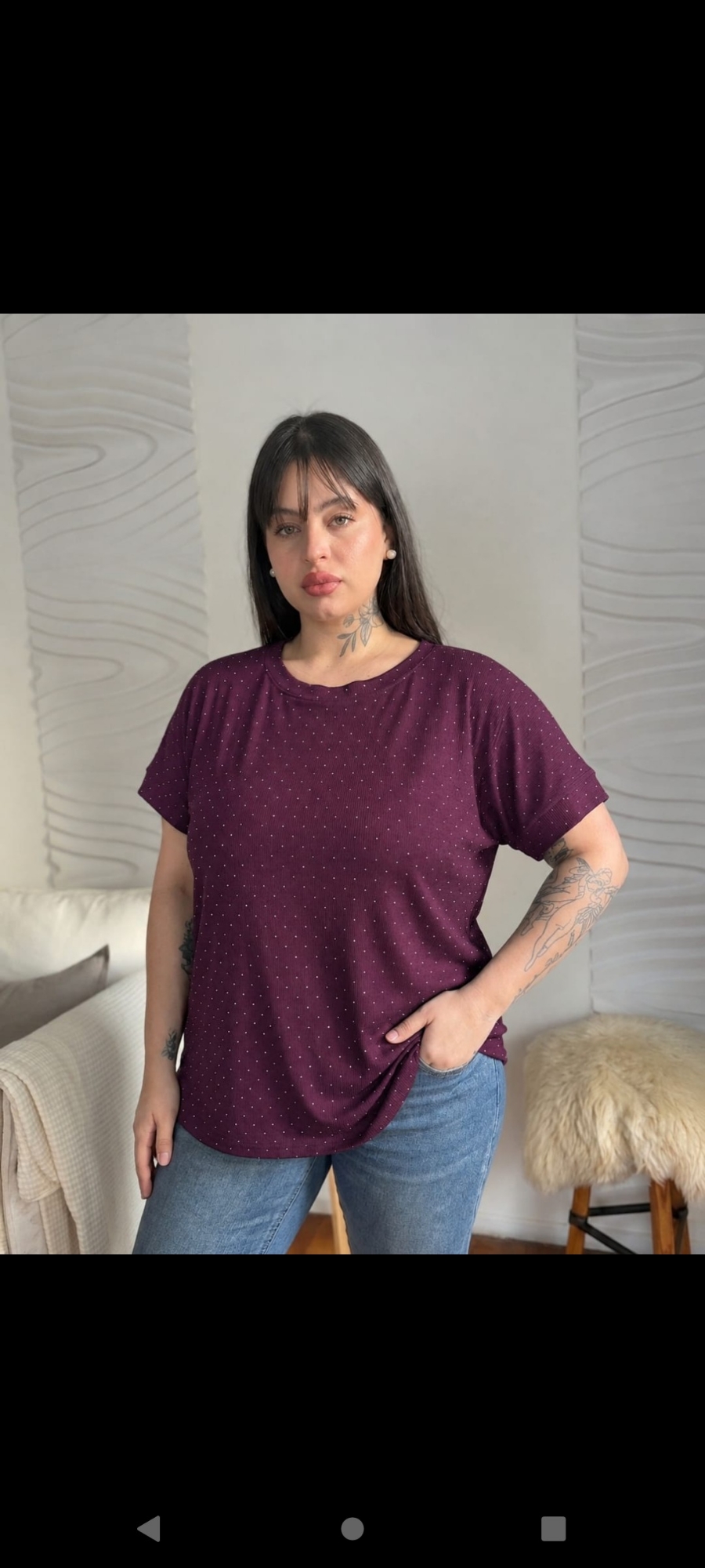 Blusa Strass Curvy - Imagen 4
