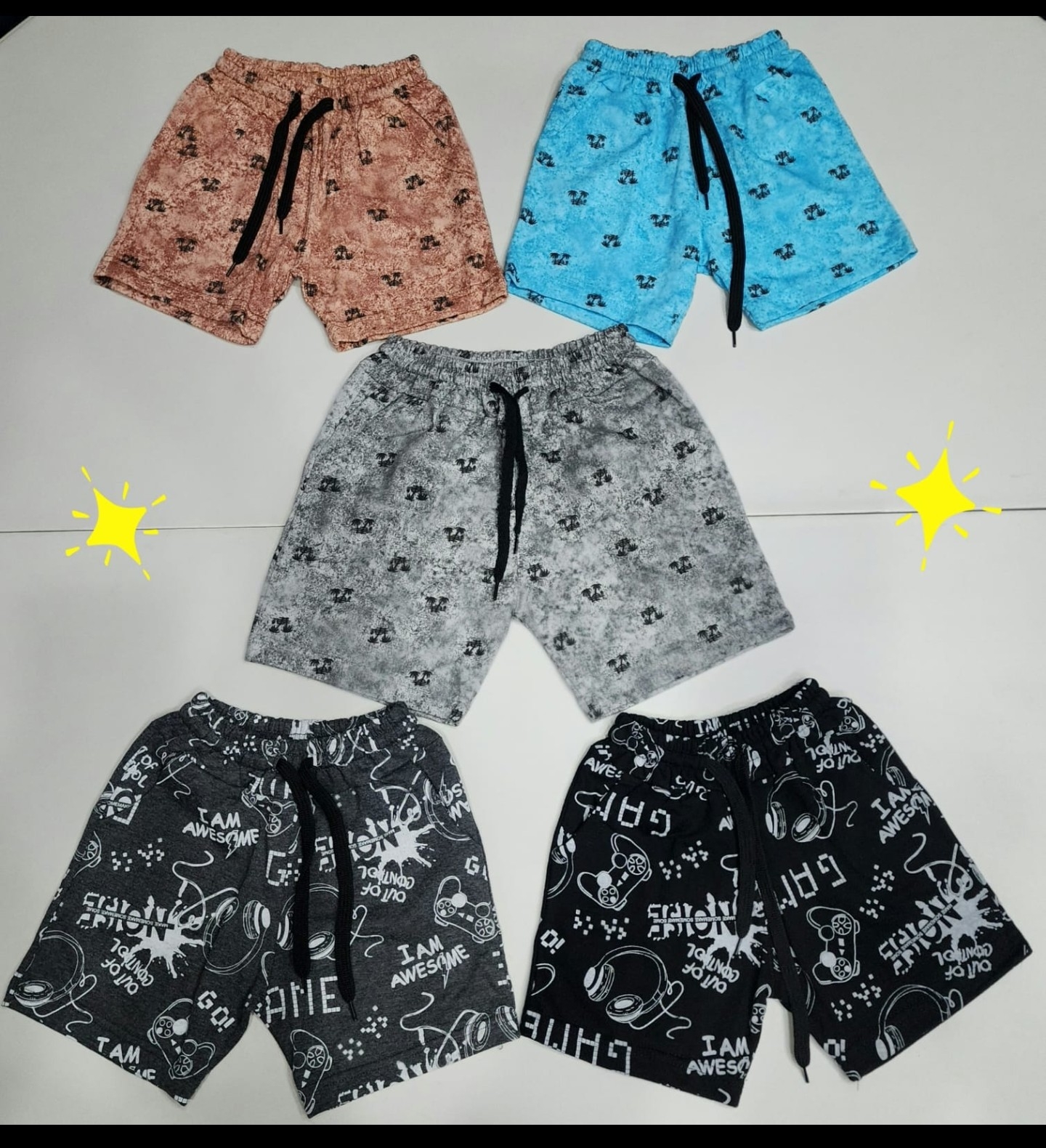 Short Rústico Estampado de Nene - Imagen 1