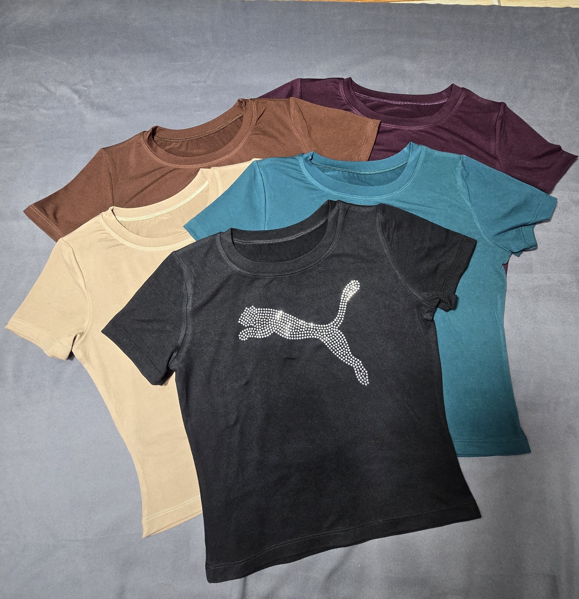 Remera M/c Baby Tee Strass - Imagen 2