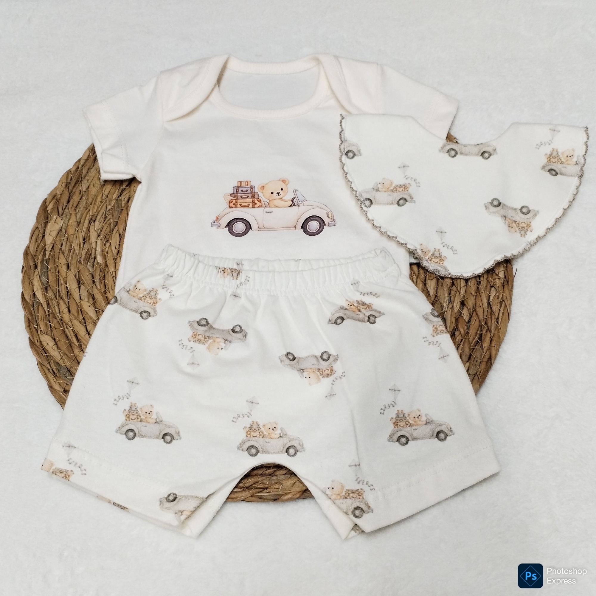 Conjunto Zoo Body, Short y Babero - Imagen 3