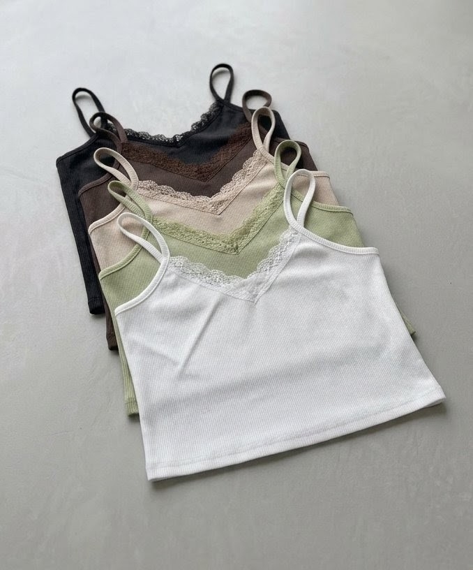 Top Puntilla Tiras Musculosa - Imagen 2