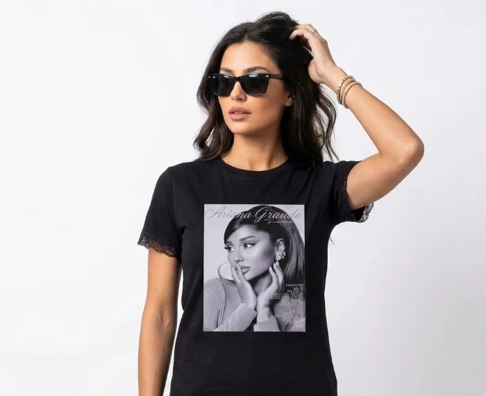Remeras de Algodón con Puntilla