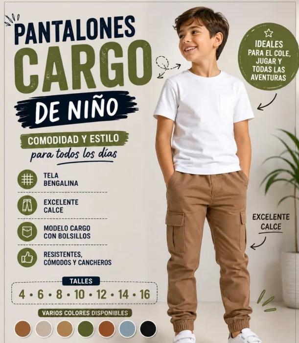 Jogger Cargo Niño