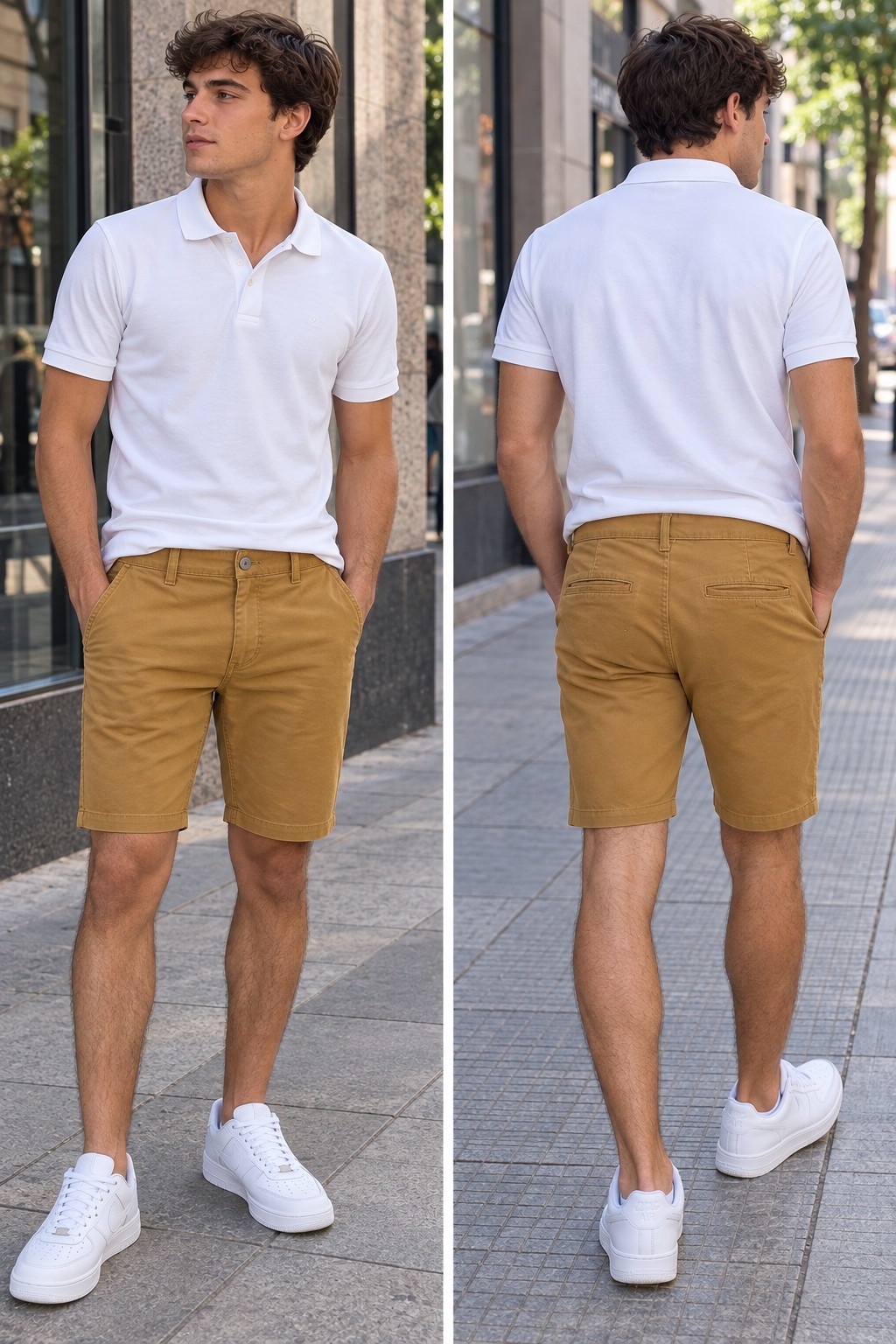 Bermuda Bolsillo Chino Gabardina - Imagen 2