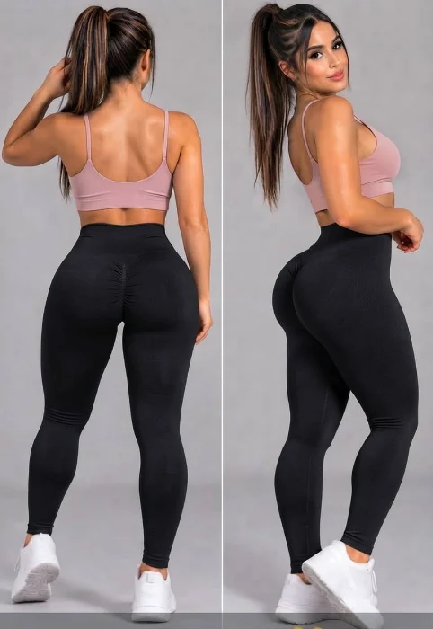 Calzas Premium Push Up  Negra