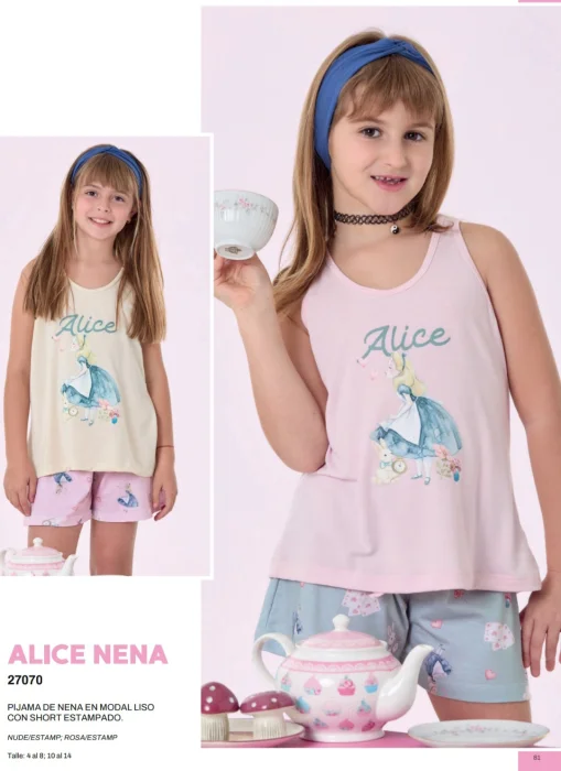 Pijama Alicia Modal Bianca Secreta Nena