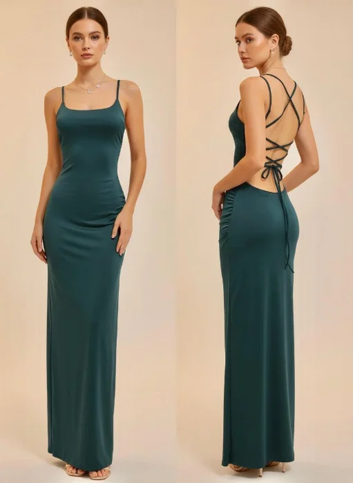 Vestido de Fiesta Lycra Espalda Regulable
