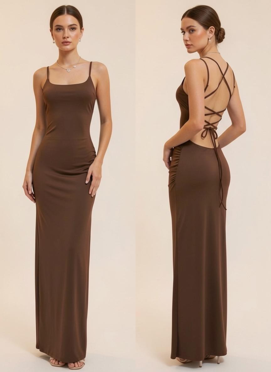 Vestido de Fiesta Lycra Espalda Regulable - Imagen 4