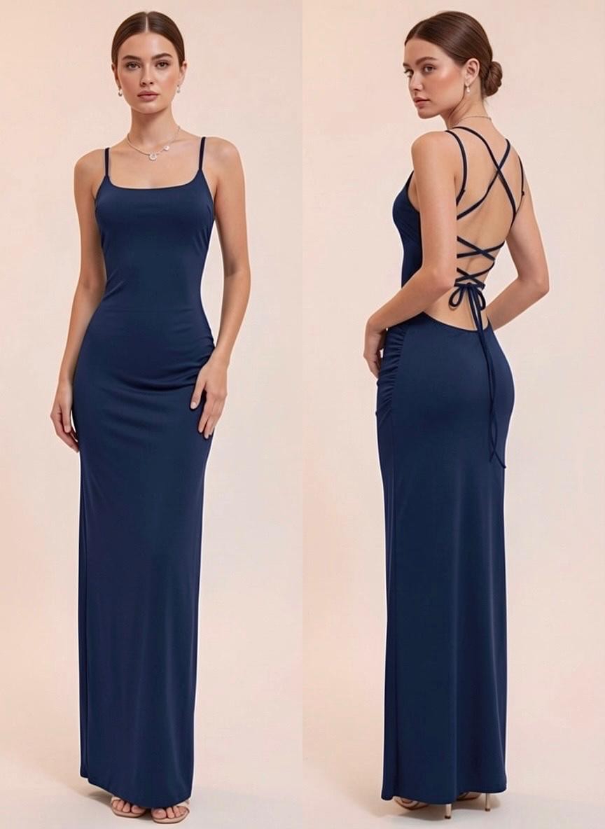 Vestido de Fiesta Lycra Espalda Regulable - Imagen 5